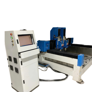 Double Head PLC Controlled CNC Router <b>Machine</b> 24000RPM High Speed <b>Stone</b> Engraving <b>Cutting</b> 2500mm Max Length HIWIN Rail - Product Image 6