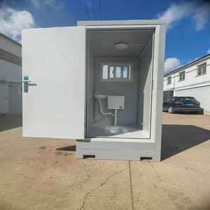 <span class=keywords><strong>WC</strong></span> mobile pratique avec salle <span class=keywords><strong>de</strong></span> douche, structure durable pour chambre à coucher, extérieur, bureau, parc, appartement, usage sanitaire public - Product Image 1