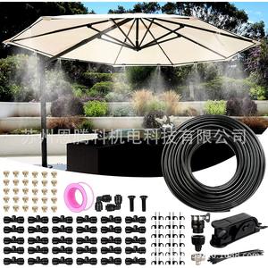 Système de brumisation avec câble de 25 m, 30 buses, commande manuelle, refroidissement de jardin, utilisation extérieure - Product Image 1