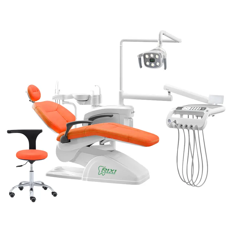 LEDランプライトメタルウッドパワー技術機器カラーを備えた快適な歯科用ユニットと歯科用椅子