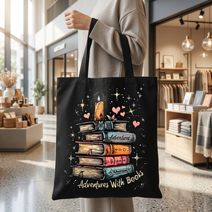 Sac fourre-tout en toile tendance pour femme, imprimé lettres et dessins animés, écologique, réutilisable, portable, pour courses, épicerie, cadeau, tout usage - Product Image 5