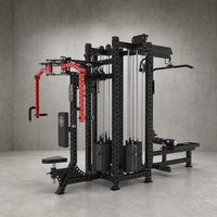 Nouvelle Conception Appareil de Musculation Commercial en Acier Mini Loader 4-en-1 Multi-Station à Poids Chargés par Broches pour Exercices des Jambes REYK 150kg