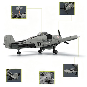 เครื่องบินรบ <span class=keywords><strong>FW</strong></span> <span class=keywords><strong>190</strong></span> สมัยสงครามโลกครั้งที่ 2 ของเล่นแบบประกอบเองเพื่อการศึกษา วัสดุ ABS ของเล่นเสริมสร้างทักษะ - Product Image 5