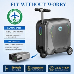 <span class=keywords><strong>Valise</strong></span> électrique intelligente avec serrure TSA et port USB pour adultes, idéale pour les voyages - Product Image 3