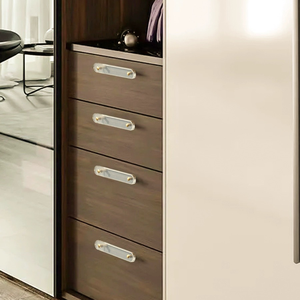 Manijas Modernas de Cristal y Latón para Gabinetes BECORA, Tiradores Dorados para Cajones, Manijas Transparentes para Dormitorio, Baño, Cómoda y Armario - Product Image 4