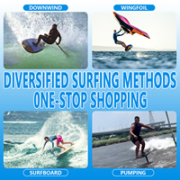 Nouvelle arrivée : Mini planche de wing foil en carbone, planche hydrofoil compacte, planche de foil à pompe avec noyau EPS pour un contrôle réactif en navigation