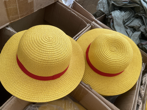 2 Couleurs Summer Beach 1 Piece <span class=keywords><strong>Monkey</strong></span> <span class=keywords><strong>D</strong></span> <span class=keywords><strong>Luffy</strong></span> Hats Japanese Cosplay Role Play Anime Caps for Adult Kid Unisex Straw Cap Hat - Product Image 6
