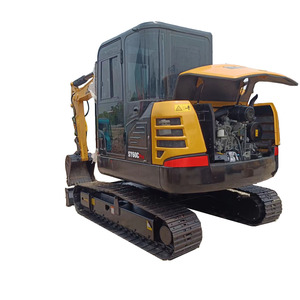 Excavatrice sur chenilles hydraulique SANY SY60C d'occasion de 6 tonnes, composants moteur, boîte de vitesses et pompe pour la construction - Product Image 1