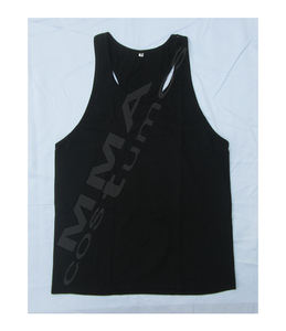 Nueva camiseta sin mangas para hombre, Color sólido, estampado en 3D, chaleco de culturismo para gimnasio, camiseta de entrenamiento de punto informal, bordado de algodón y poliéster - Product Image 4