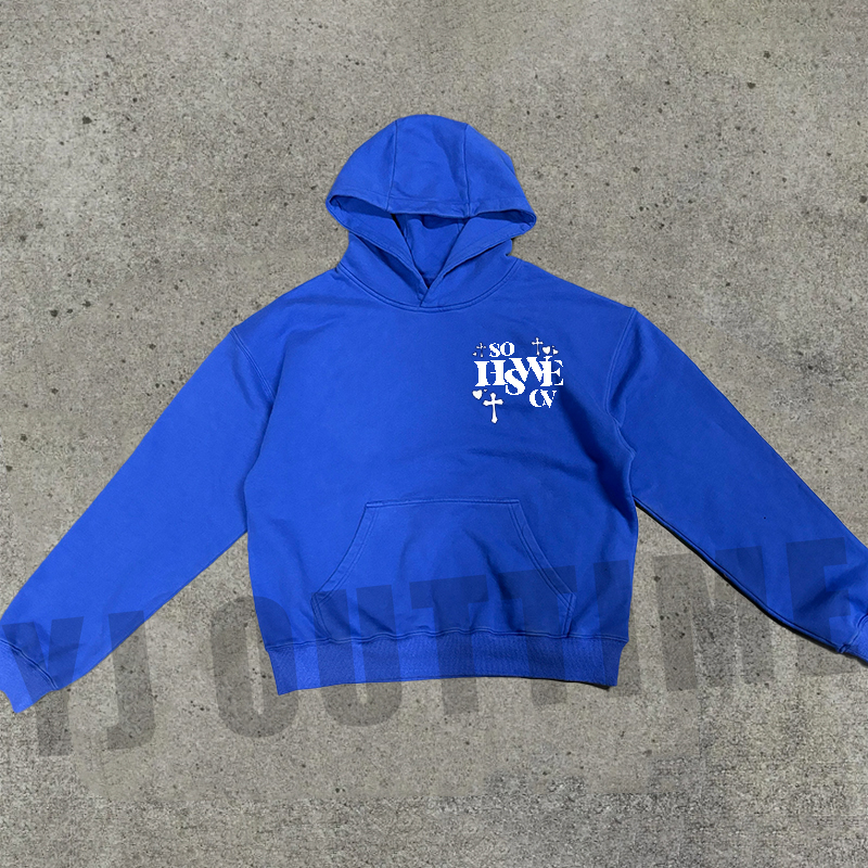 トップス edge boro studs fade design hoodie Custom Puff Printing Hoodies - Crop Hoodie Men Wholesale