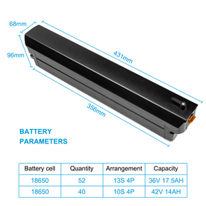 Paquete de Batería para Bicicleta Eléctrica Reention Prism de 36V 48V 10Ah 12Ah 13Ah 14Ah 17.5Ah, Batería de Repuesto para Ride1up Turris LMTD V2 - Product Image 2