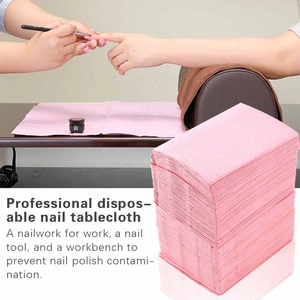 25/50/125 Piezas <span class=keywords><strong>de</strong></span> Almohadillas Desechables Plegables para Limpieza <span class=keywords><strong>de</strong></span> <span class=keywords><strong>Uñas</strong></span>, Mantel Impermeable, Papel para Práctica <span class=keywords><strong>de</strong></span> Manicura - Product Image 6