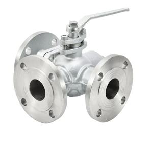Vanne à boisseau sphérique à trois voies en acier inoxydable de type T/L, à bride, pour eau haute température, avec poignée, ANSI Classe 150/2500 Wye T/L Type 3 - Product Image 4