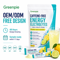 Mélange de Boissons Personnalisé Greenpie, Complexe B, Taurine, Fabricant OEM ODM de Sachets, Poudre d'Électrolytes Sans Caféine