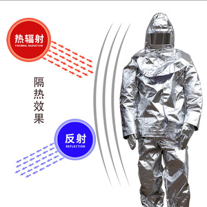 Firefighting Heat Insulating Suit 500-1000C High Temperature Resistant Flame Retardant Protective Clothing Fire Prevention - Product Image 3