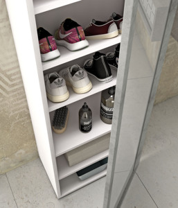 Mueble moderno de madera para sala de estar, Zapatero alto con puertas, gran calidad - Product Image 2