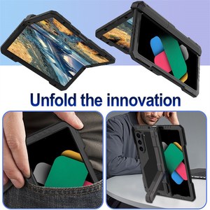 Per Samsung <span class=keywords><strong>Galaxy</strong></span> Z Fold <span class=keywords><strong>7</strong></span> / Fold 6 5 4 - Custodia Protettiva Integrale Antiurto in Metallo Rinforzato con Supporto e Slot per Penna - Product Image 5