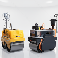 Compacteur de sol manuel à double tambour de haute qualité avec moteur diesel
