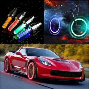 Lumière LED néon multicolore à piles pour rayons de vélo, valve de pneu VTT, lumière arrière pour extérieur - Product Image 3
