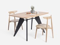 Table à manger moderne en bois massif, best-seller, pour cuisine, salon et bureau à domicile, table à manger assemblée