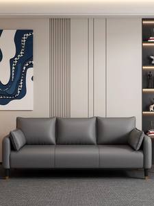 Canapé de négociation professionnel moderne et luxueux, rectangulaire, avec structure en bois, revêtement en cuir synthétique et garniture en mousse, idéal pour villa et salon - Product Image 2