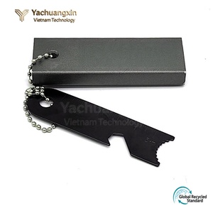 Aluminum <b>Fire</b> Starter With Keychain Survival <b>Tool</b> Outdoor Emergency Ignition Device - Product Image 5