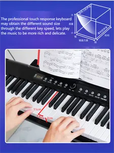 Orgue électronique numérique à 88 touches et double clavier, instrument de piano, Bluetooth, fonction de lecture MP3, apprentissage et pratique