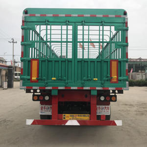 Semirremolque de Carga con Rejilla para Transporte de Animales, de Madera, de 3 Ejes y 40 Toneladas, Marca China, Nuevo - Product Image 2