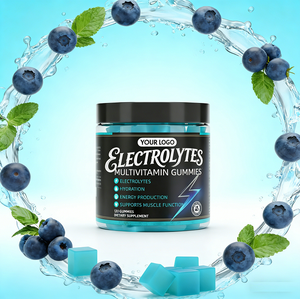 Gummies multivitaminées électrolytes OEM, 120 unités, pour l'hydratation, l'énergie et le soutien musculaire, complément alimentaire en vitamines et minéraux - Product Image 3