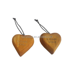 Ornements en <span class=keywords><strong>bois</strong></span> rustiques en forme de cœur, plaques vierges à personnaliser avec cordes, pendentifs en forme de cœur mignon à découper, cœurs en <span class=keywords><strong>bois</strong></span> à suspendre pour la décoration DIY - Product Image 2