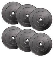 Plaques de musculation noires HZSY, durables, logo personnalisable, design monobloc de 45 livres, pour usage domestique, unisexe
