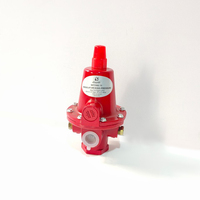 Régulateur de pression de gaz GPL pneumatique WF1584-15 en alliage d'aluminium avec manomètre, raccord 1/2 po pour cuisine commerciale