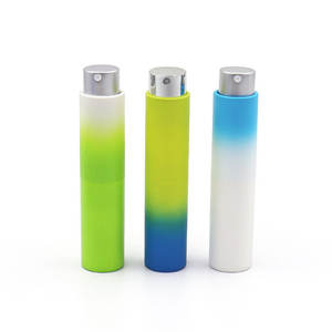 Venta al por Mayor de Botellas de Perfume de Lujo Personalizadas de Vidrio de 8 ml, Recargables, con Pulverizador de Niebla, Color Degradado, Tamaño de Bolsillo, con Caja de Papel - Product Image 1