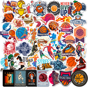 50 Hojas de Pegatinas de Baloncesto con Diseño de Graffiti, Estilo Americano, Nuevas Pegatinas Deportivas de la NBA con Estrellas del Baloncesto - Product Image 1