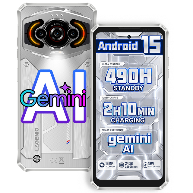 Wholesale LAGENIO Panther1 Rugged Smartphone 120Hz Android Rugged Phone 6.7 Inch IP68 Waterproof Smartphone Robuste