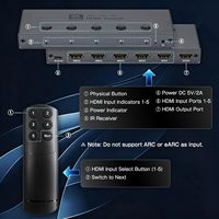 Conmutador HDMI 2.1 de Alta Calidad de Aleación de Aluminio 8K 60Hz 4K 240Hz 3x1 5x1 7x1, Adaptador Convertidor para Laptop y HDTV