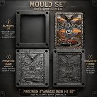Plaque murale en métal découpée à l'emporte-pièce, décor vintage personnalisé pour bar et café, style Espagne, en aluminium gaufré 3D, vente en gros, prix d'usine