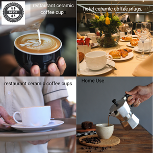 Tazas de café de cerámica para restaurante a granel | Taza de porcelana duradera para hoteles y catering | Tazas de café de cerámica al por mayor con logotipo - Product Image 5