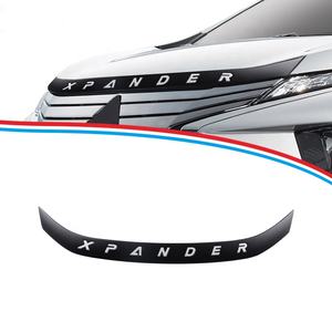 TXR Auto ornement de capot avant noir avec argent mot bonnet garniture accessoires de garde pour Mitsubishi Xpander <span class=keywords><strong>2017</strong></span>-2021 - Product Image 1