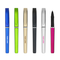 Stylo à bille en plastique rétractable de haute qualité avec logo personnalisé en gros 0.5mm de largeur d'écriture stylos gel promotionnels à faible quantité minimale de commande