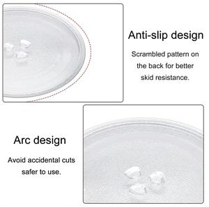 Plaque en verre borosilicate pour four à <span class=keywords><strong>micro</strong></span>-ondes, plateau tournant en verre pour <span class=keywords><strong>micro</strong></span>-ondes, toutes tailles, fabrication industrielle - Product Image 3