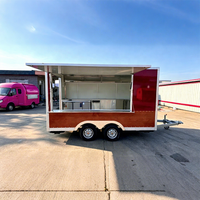 Remorque à tacos de luxe de 13 pieds, conception facile à déplacer avec véranda pour festival, excellent service après-vente