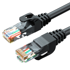 Cable de Red Ethernet Cat5e Cat6 Cat7 RJ45 26AWG U/FTP, Cable de Conexión de Cobre Desnudo, 0.5m 1m 2m 5m 10m 20m 100m, Cable Redondo Personalizado - Product Image 1