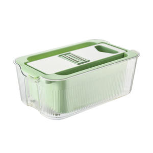 Rallador Multifuncional de Acero Inoxidable para el Hogar con Cesta de Drenaje de Doble Capa y Gran Capacidad, Cortador de Verduras - Product Image 4