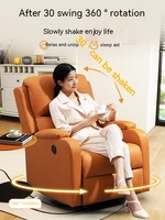 Canapé de massage électrique multifonctionnel au design moderne, fauteuil inclinable et berçant individuel type capsule spatiale, extensible pour appartement