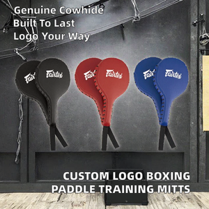 Guantes de Boxeo de Cuero Vacuno Duradero con Logotipo, Color y Tamaño Personalizados, para Entrenamiento de Muay Thai, MMA y Kickboxing - Product Image 2