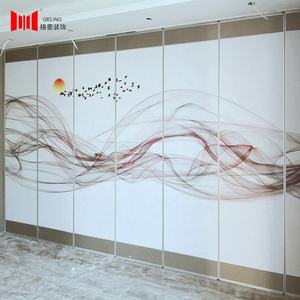 Pared Divisoria de Aluminio para <span class=keywords><strong>Hotel</strong></span>, Pared Móvil para Salón Multiusos, Pared Divisoria Móvil Insonorizada Personalizada - Product Image 1