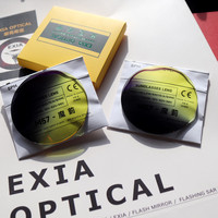EXIA Lens M57 Gafas de sol Lentes Gris Amarillo SHMC 1,61 UV400 Anti-Impact Base Curve 3 Grosor 3mm