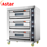 Four à pâtisserie électrique commercial ASTAR 2 étages 4 plateaux - Double étage pour gâteaux, pain, pizza - Prix compétitif, équipement de boulangerie