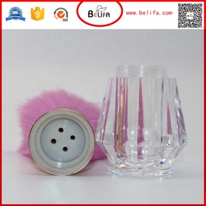Belifa - Envase Dispensador de Maquillaje, <span class=keywords><strong>Cosméticos</strong></span>, Rubor Corporal Grande, Recargable, Envase Vacío para Polvos Sueltos con Brocha - Product Image 5